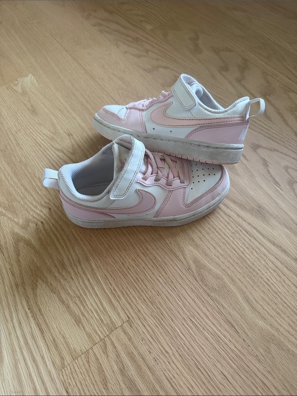 Kids NIKE Pink and White Athletic Sneakers - Brand Unknown